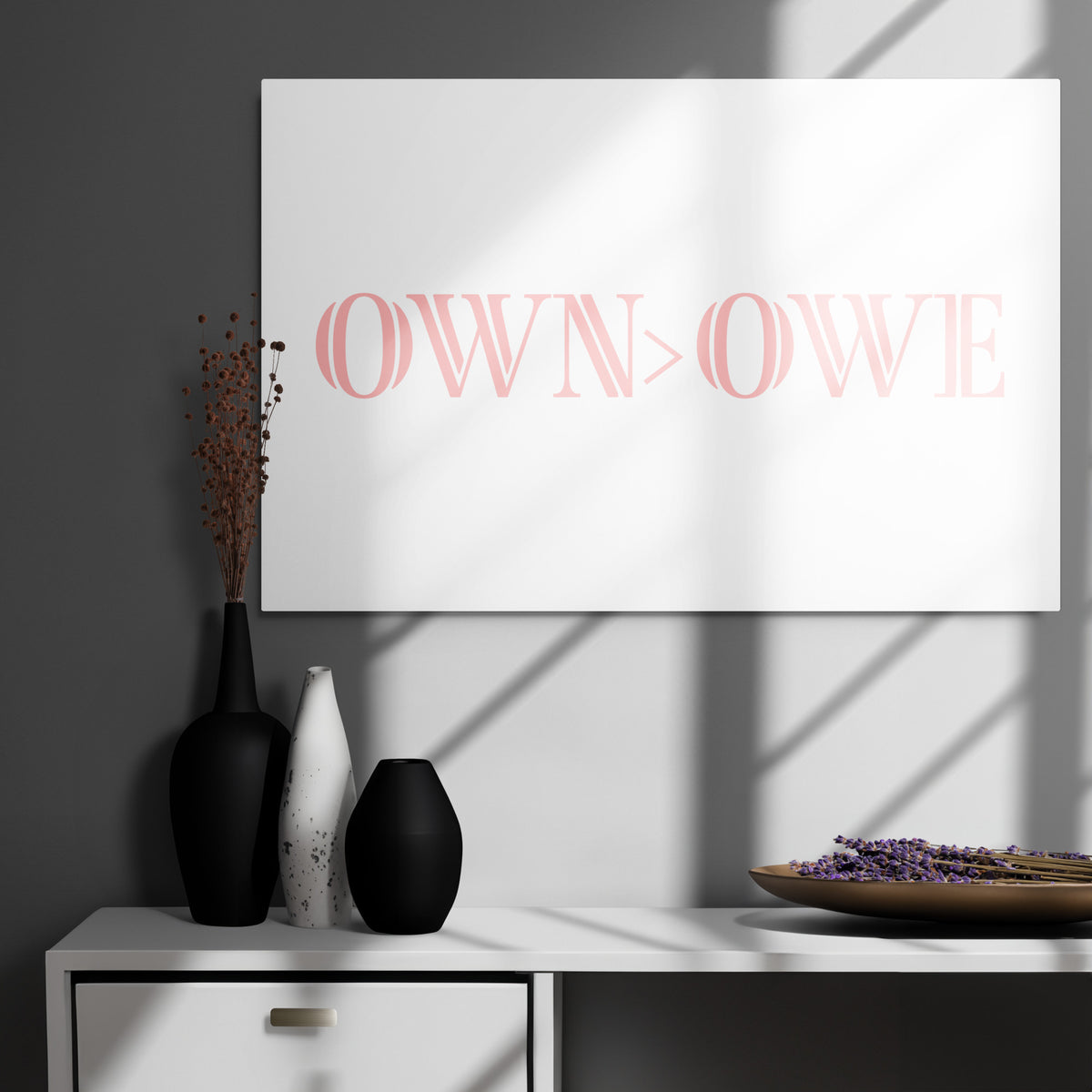 OWN MORE Metal prints