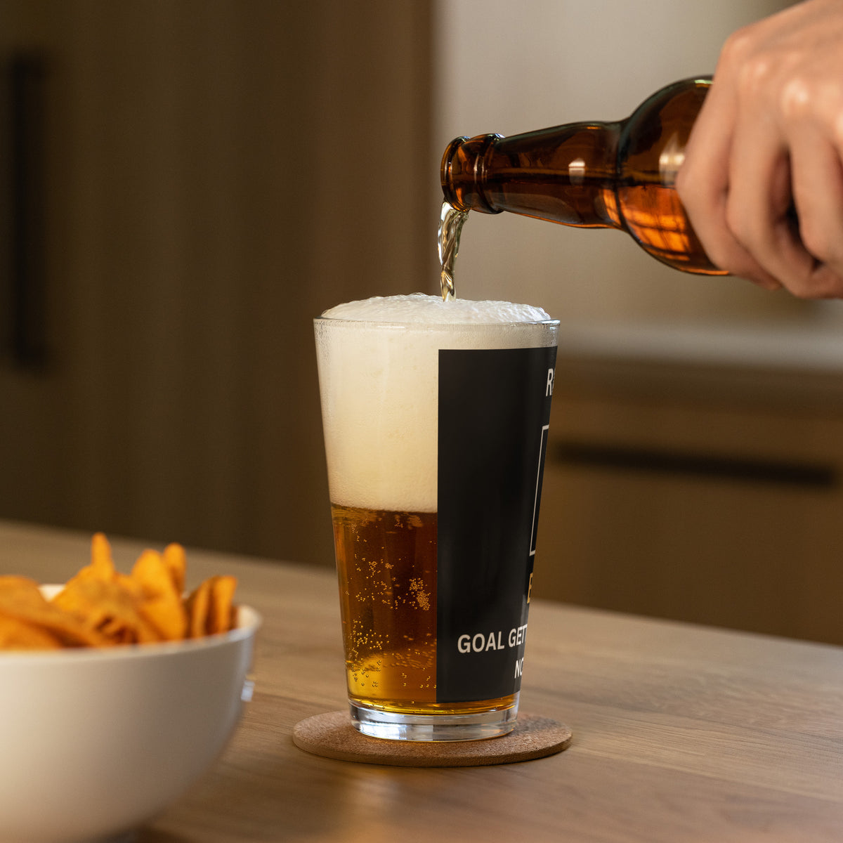 RATED B Shaker pint glass