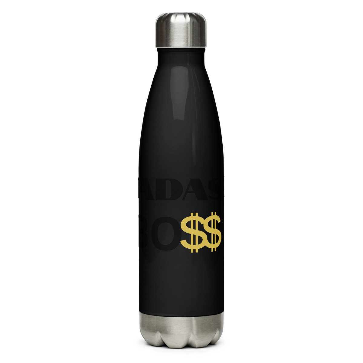 BADASS BOSS Stainless Steel Water Bottle for Men