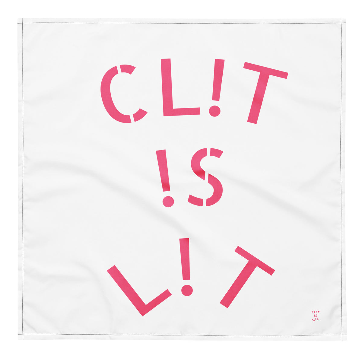 CL!T !S L!T All-over print bandana