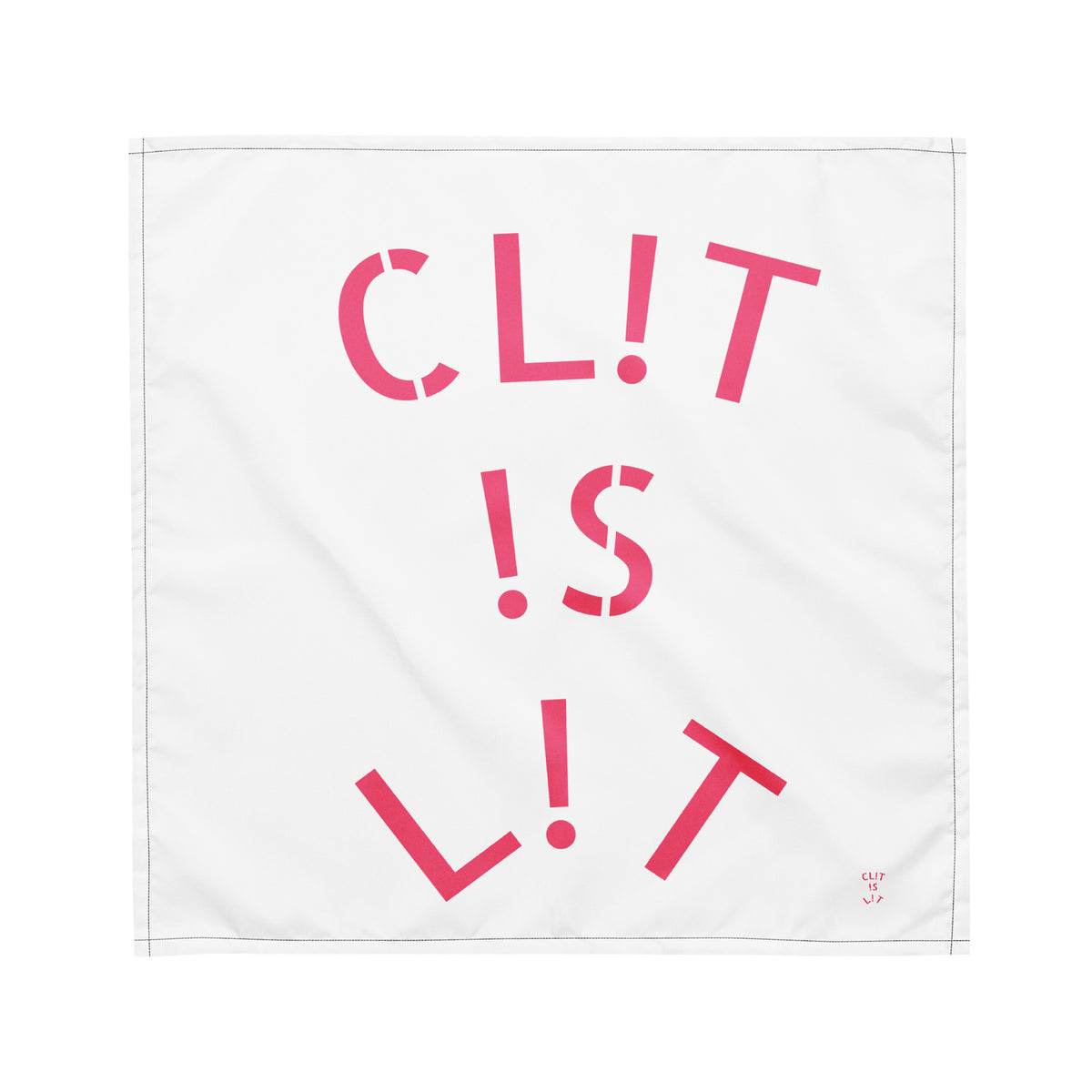 CL!T !S L!T All-over print bandana
