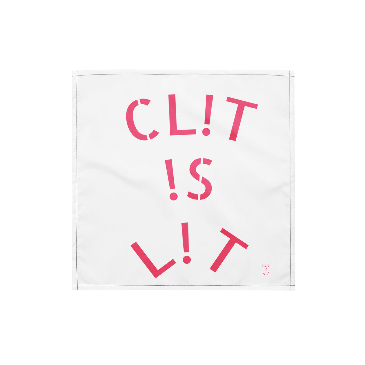 CL!T !S L!T All-over print bandana