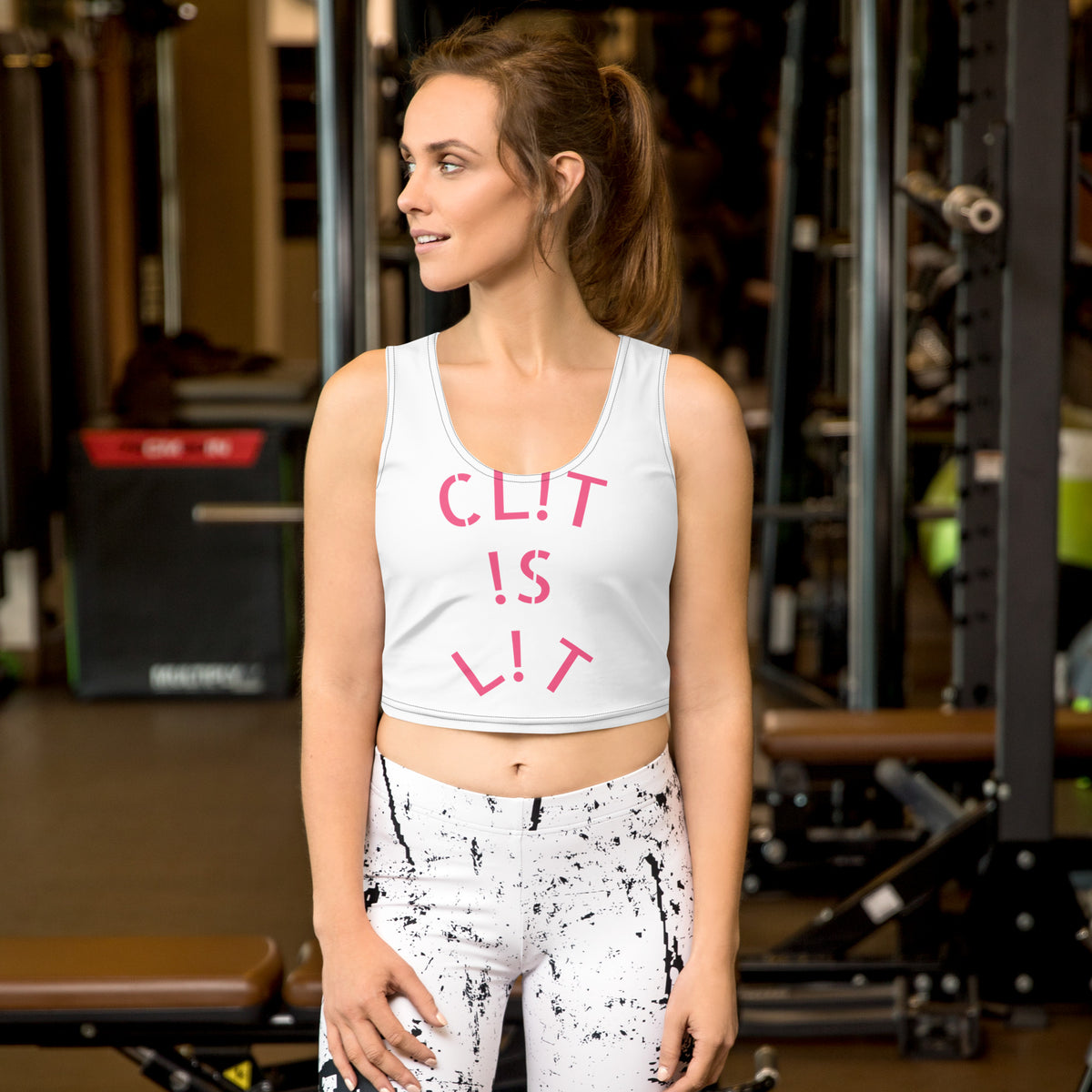 CL!T !S L!T Crop Top