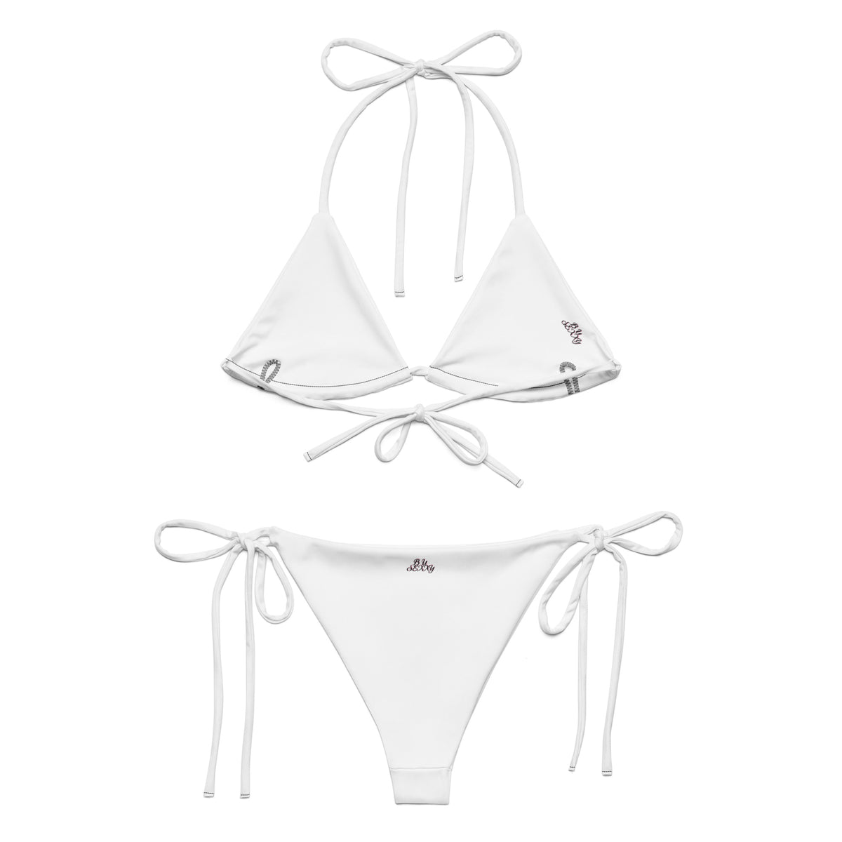 B U SEXXY All-over print recycled string bikini