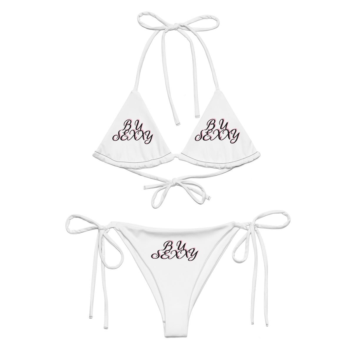 B U SEXXY All-over print recycled string bikini