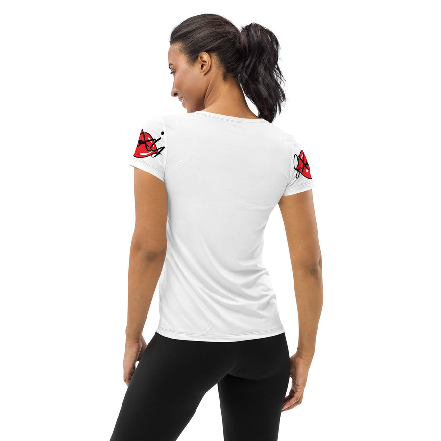 SXXY All-Over Print Women's Athletic T-shirt