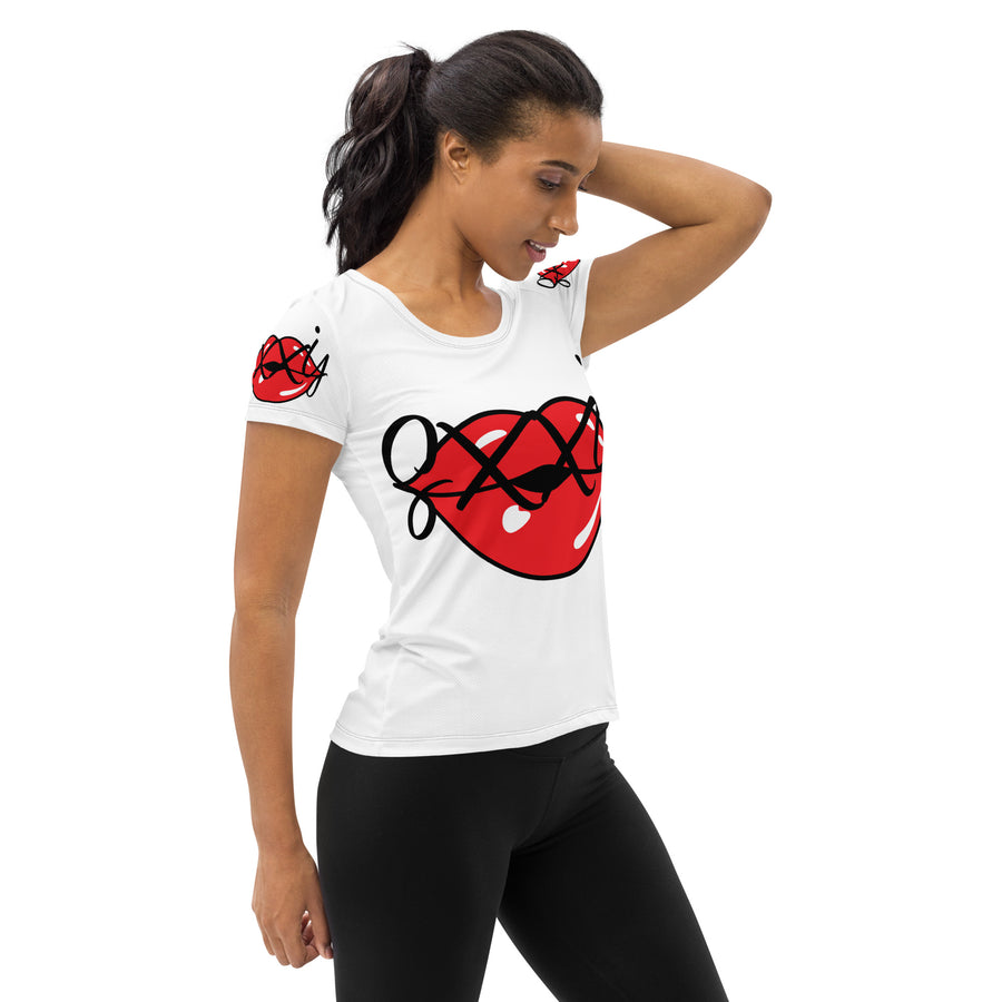 SXXY All-Over Print Women's Athletic T-shirt