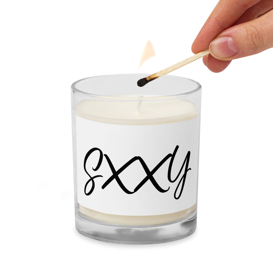 SXXY Glass jar soy wax candle