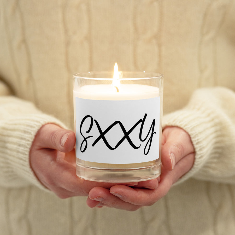 SXXY Glass jar soy wax candle