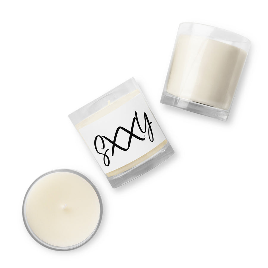 SXXY Glass jar soy wax candle