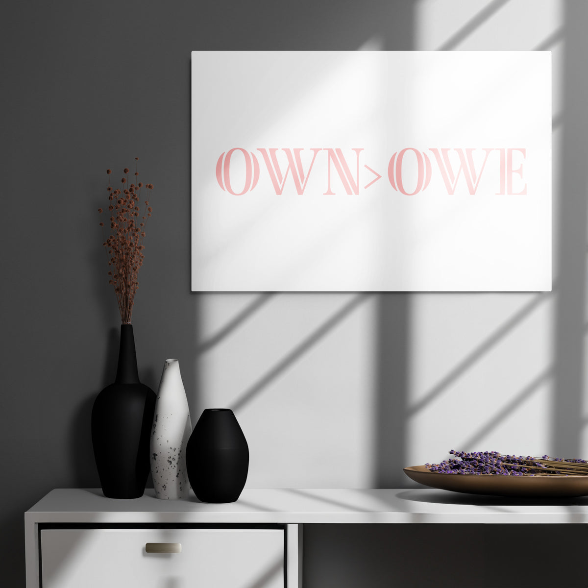 OWN MORE Metal prints