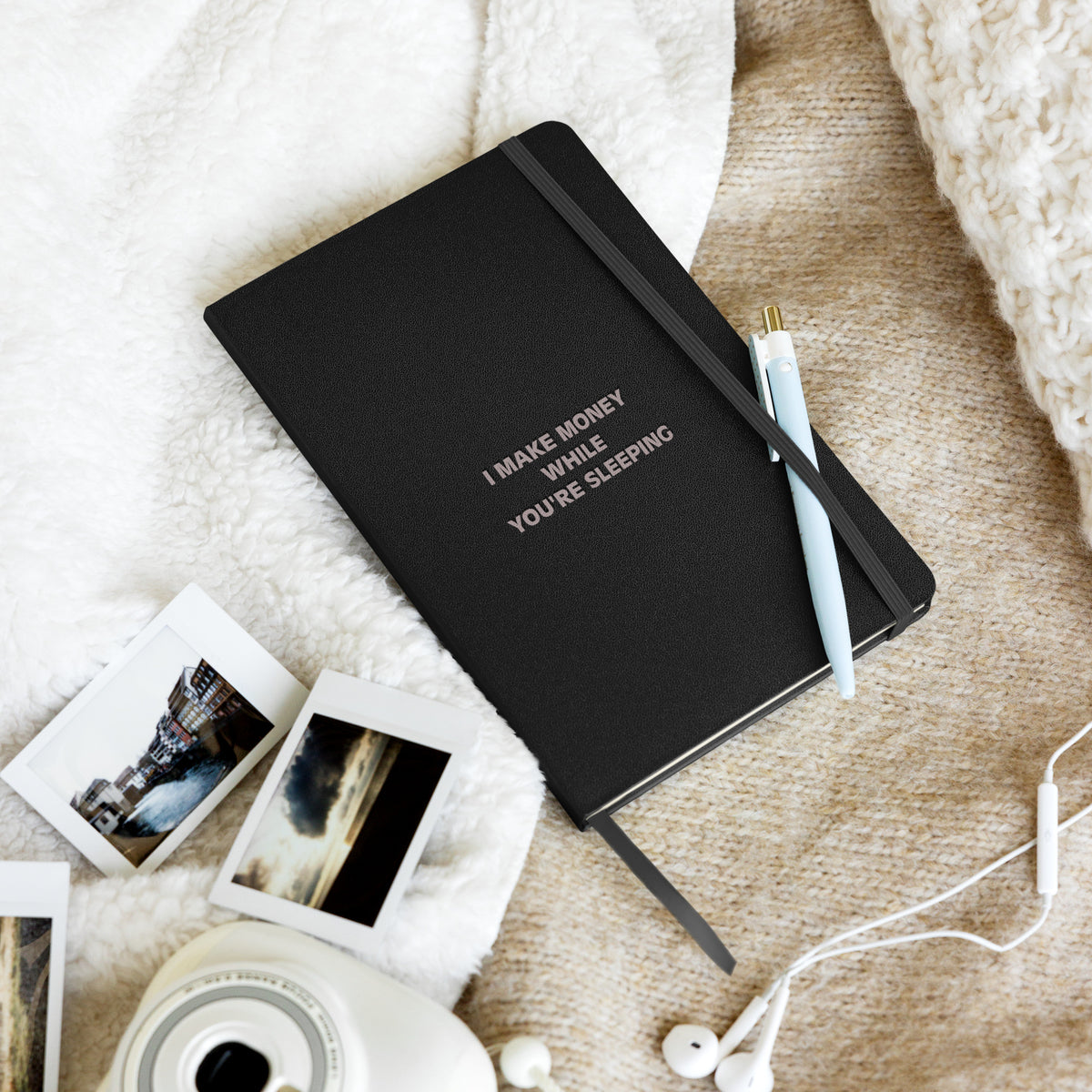I MAKE MONEY Hardcover bound notebook
