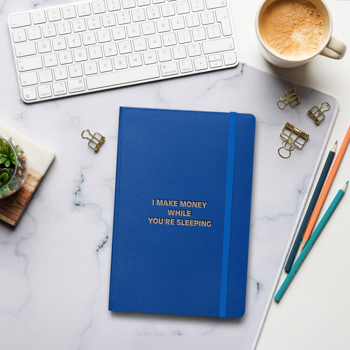 I MAKE MONEY Hardcover bound notebook