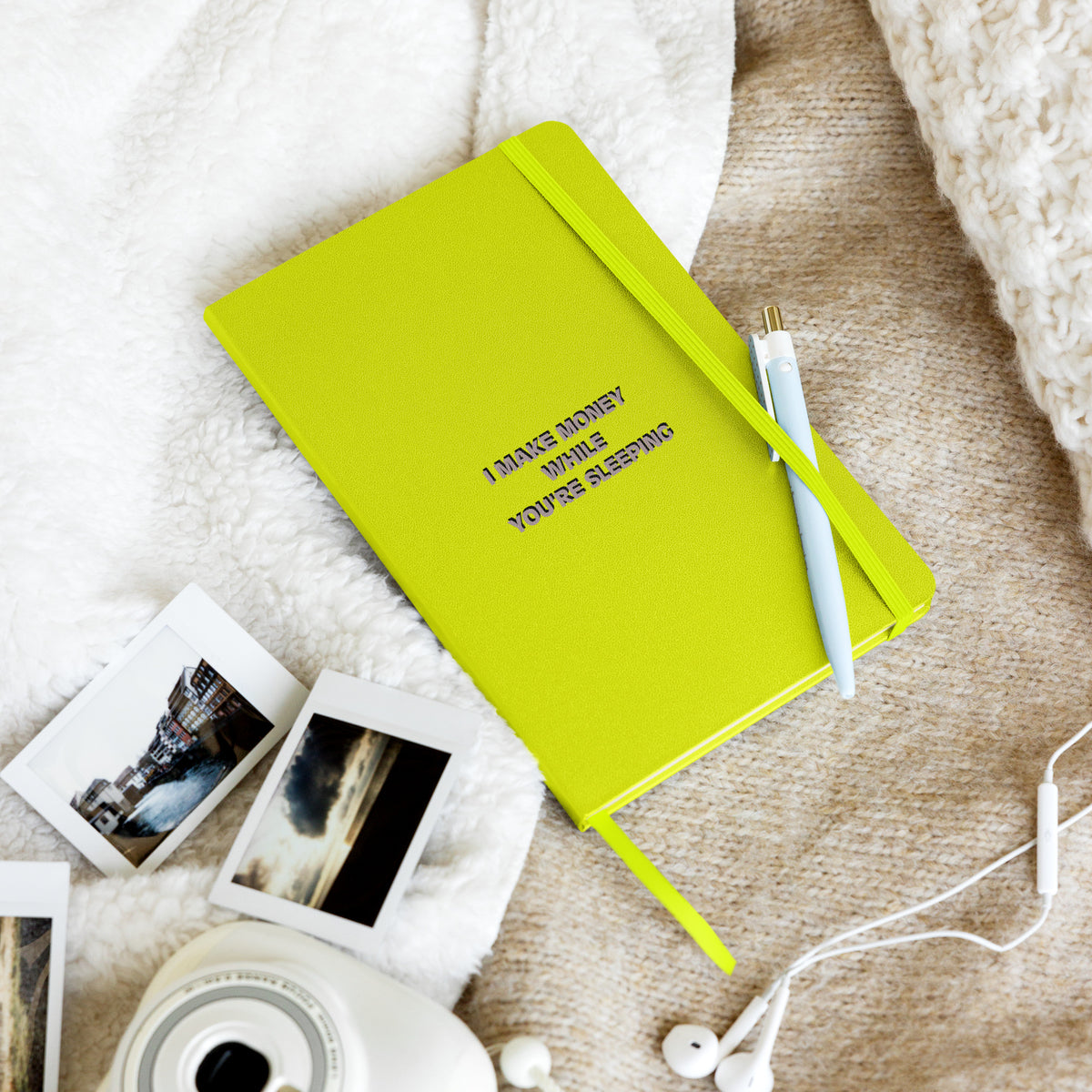 I MAKE MONEY Hardcover bound notebook