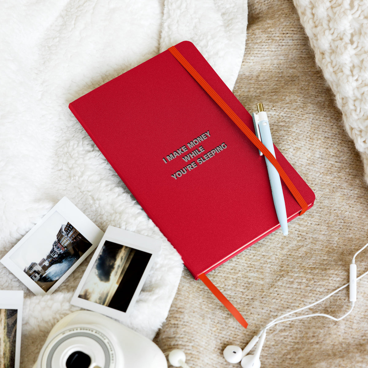 I MAKE MONEY Hardcover bound notebook