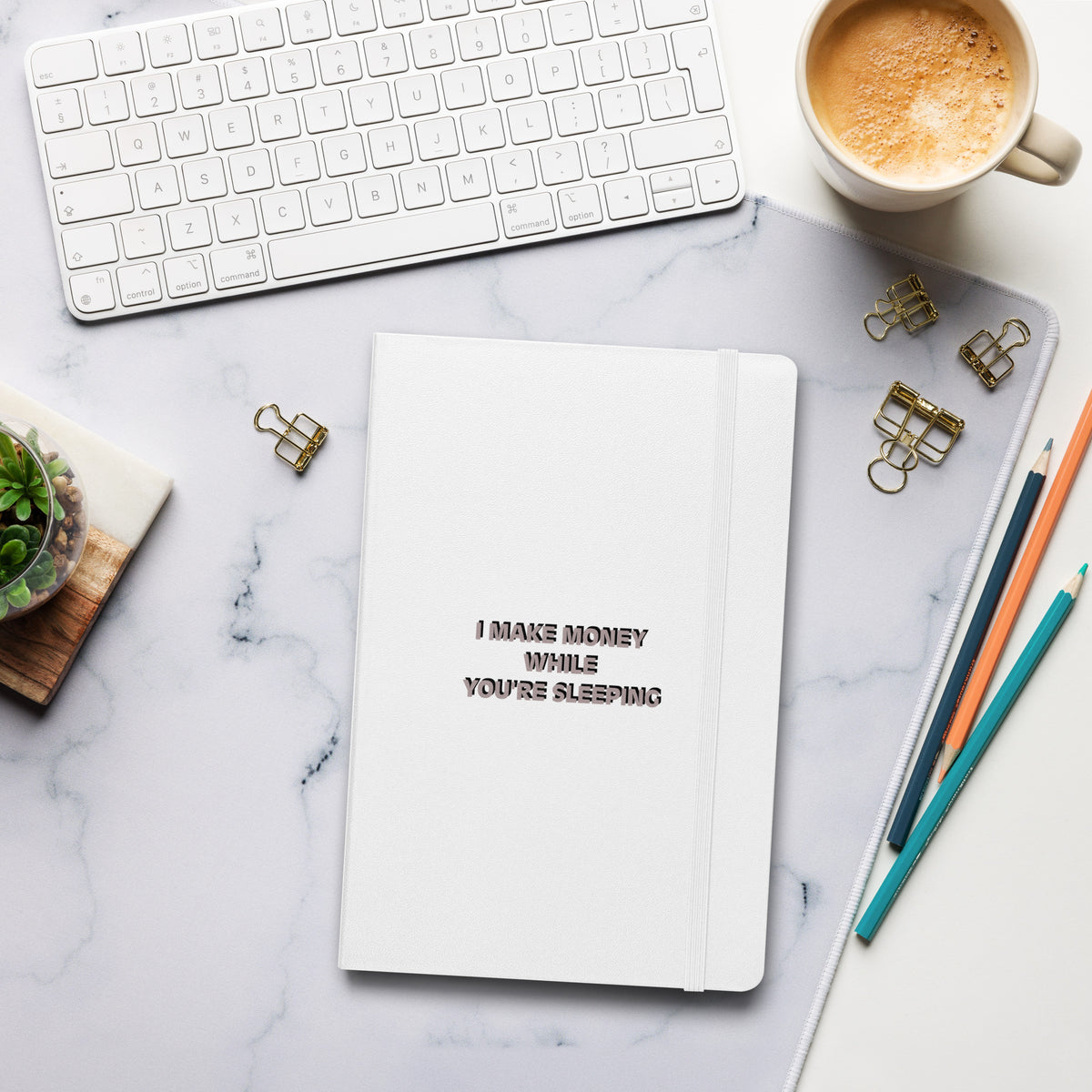 I MAKE MONEY Hardcover bound notebook