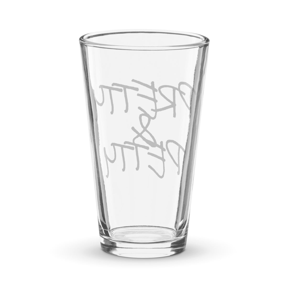PRETTY & PETTY Shaker pint glass