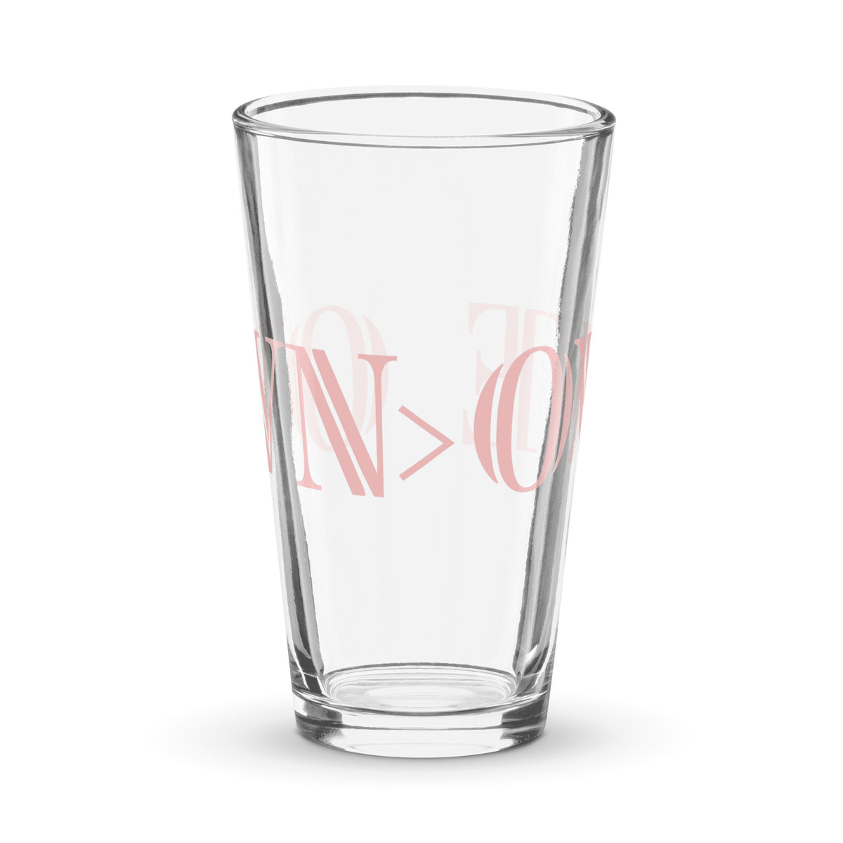 OWN MORE Shaker pint glass