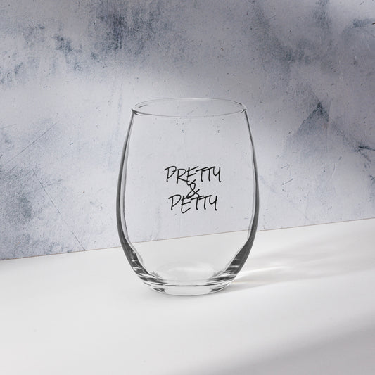PRETTY & PETTY Stemless wine glass