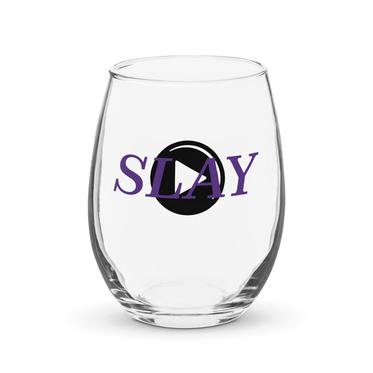 PRESS SLAY Stemless wine glass