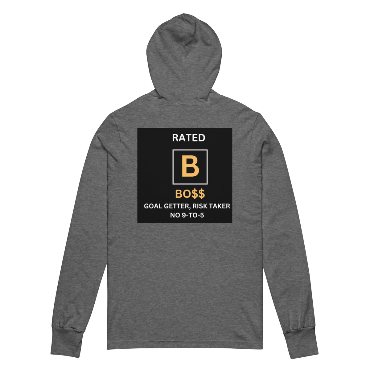 RATED B Hooded long-sleeve tee