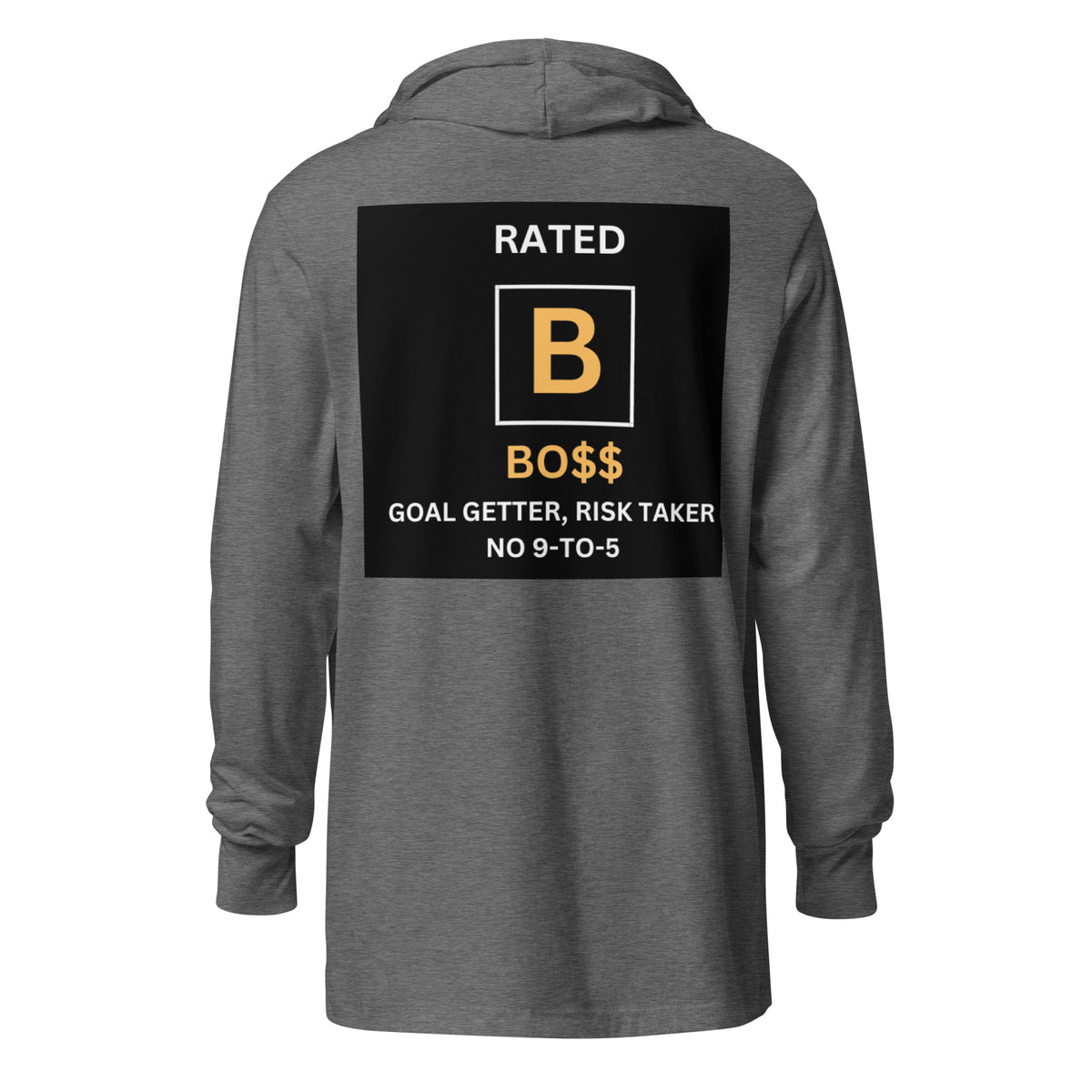 RATED B Hooded long-sleeve tee