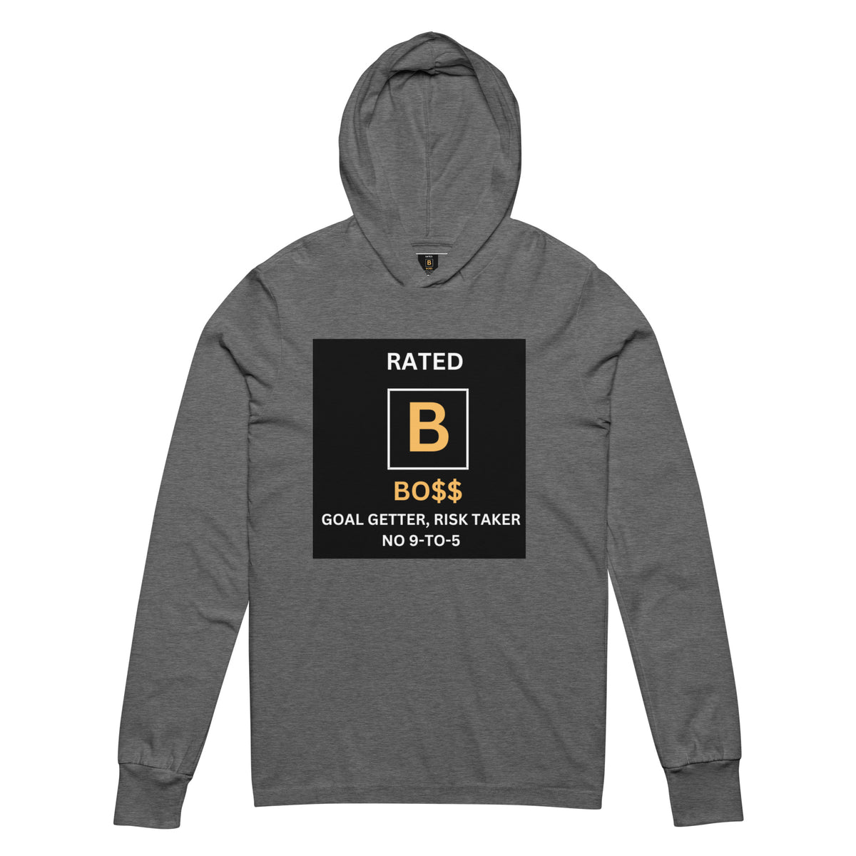 RATED B Hooded long-sleeve tee