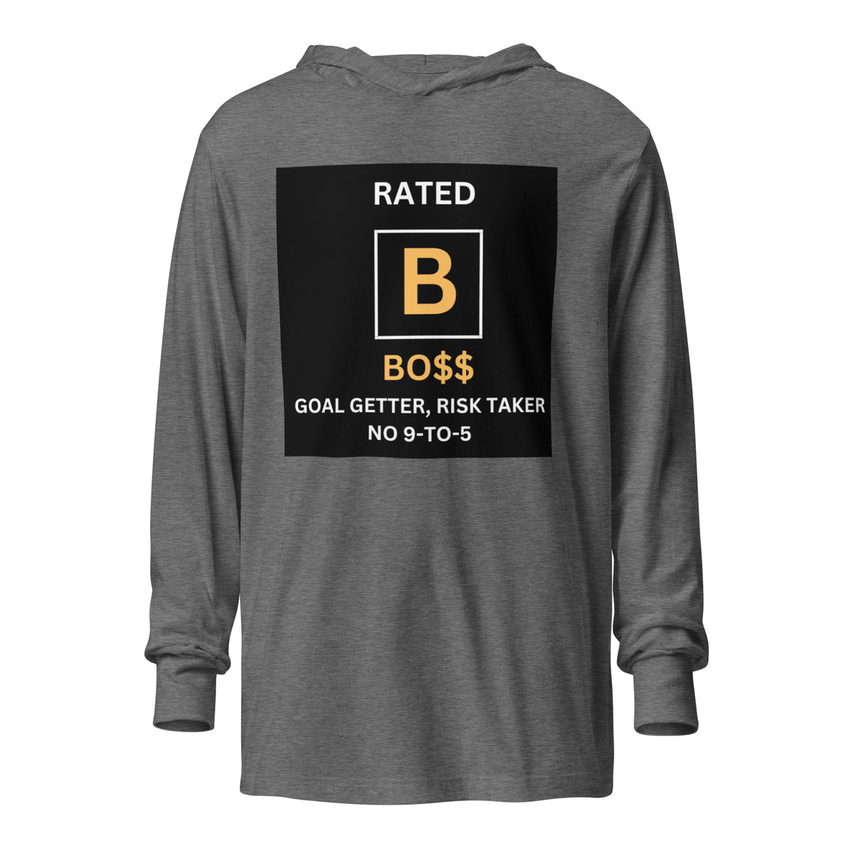 RATED B Hooded long-sleeve tee