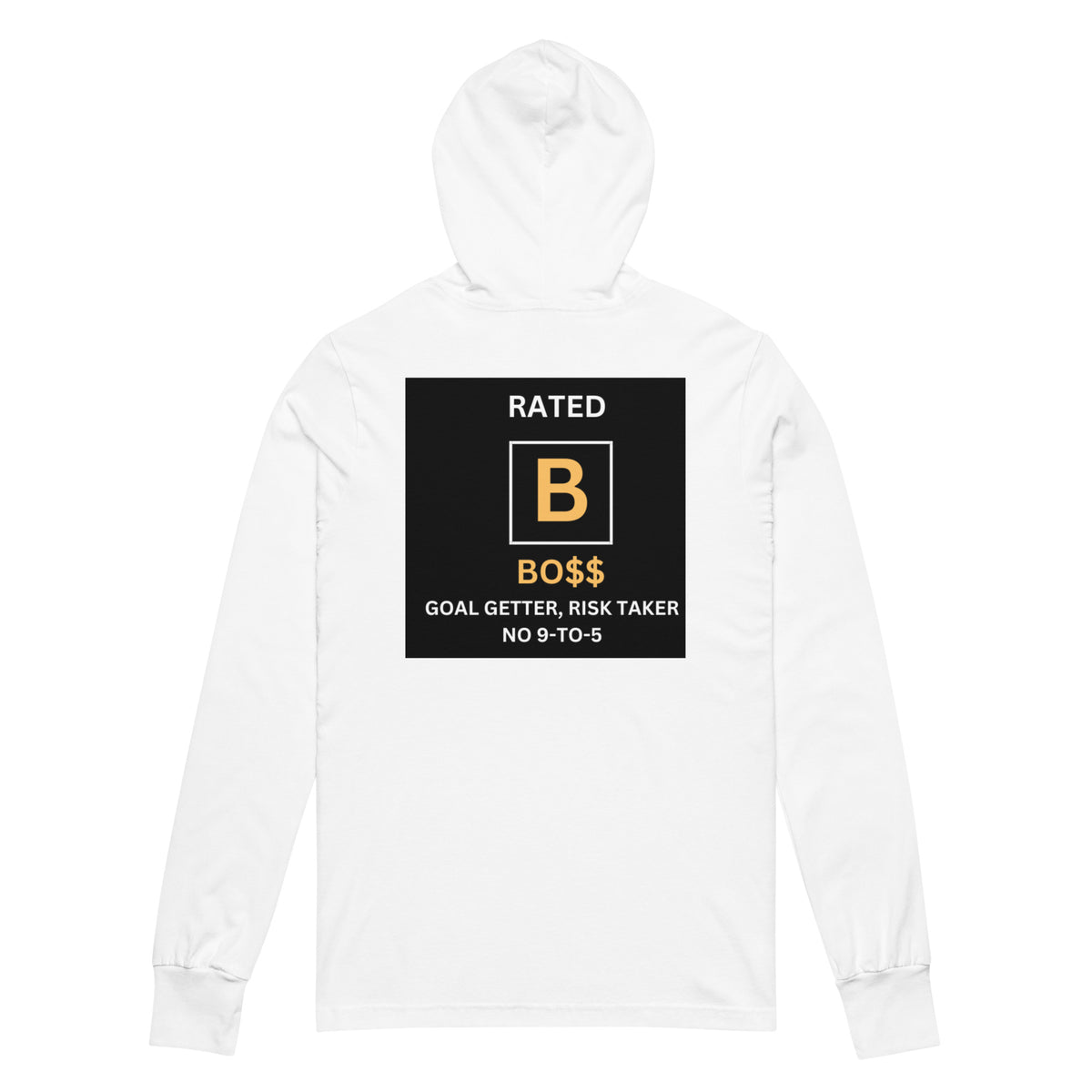 RATED B Hooded long-sleeve tee