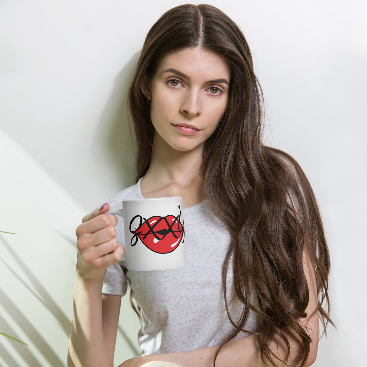 SXXY White glossy mug