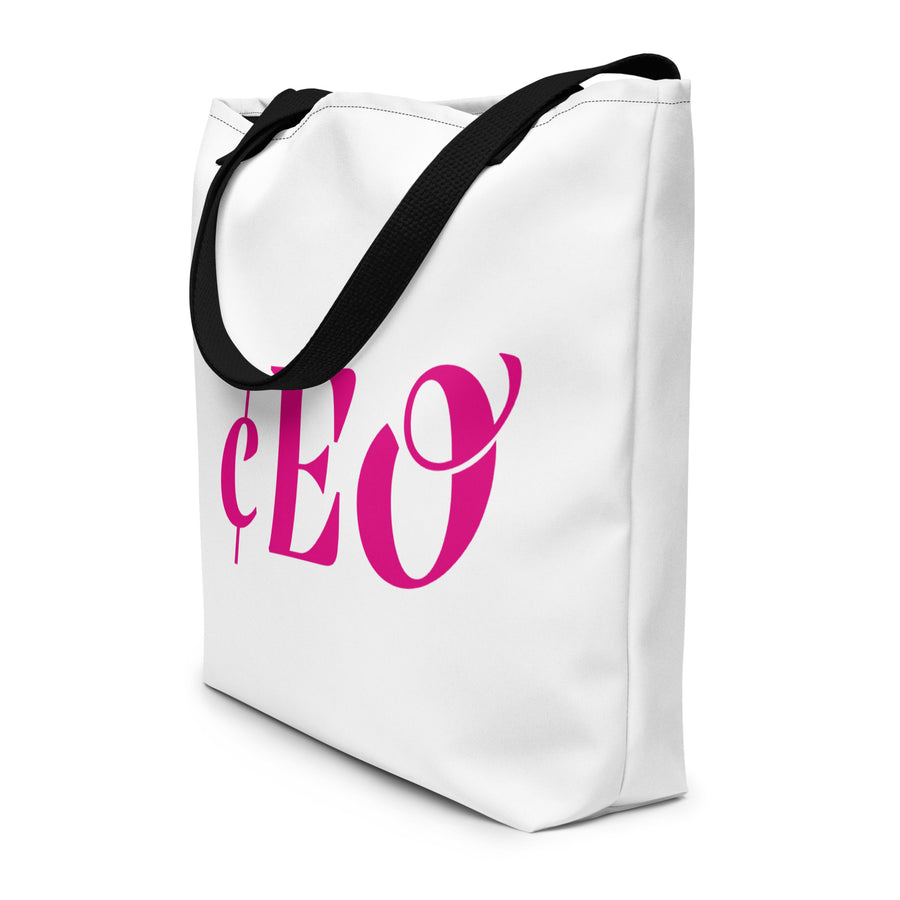 CEO All-Over Print Large Tote Bag