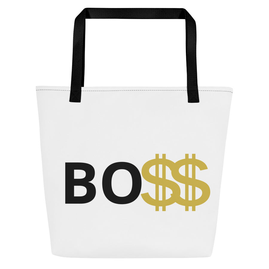 BOSS All-Over Print Large Tote Bag