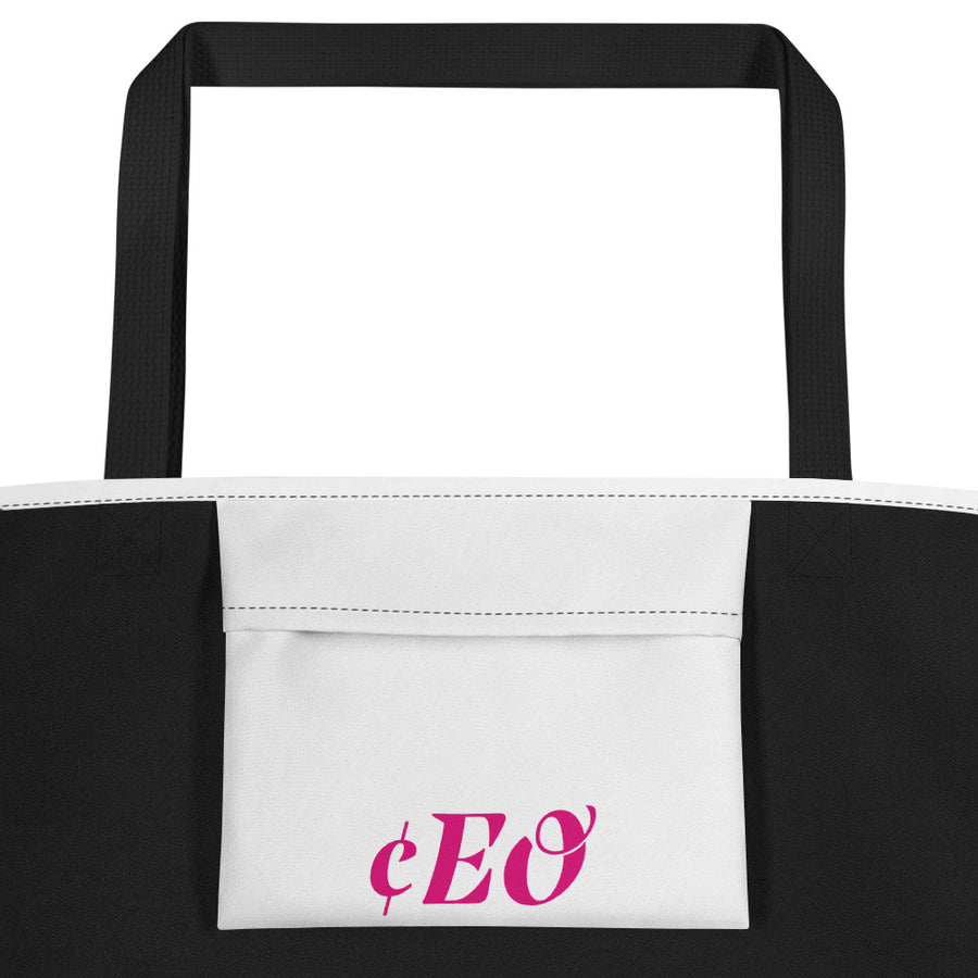 CEO All-Over Print Large Tote Bag