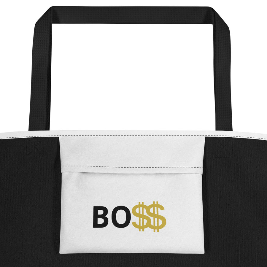 BOSS All-Over Print Large Tote Bag