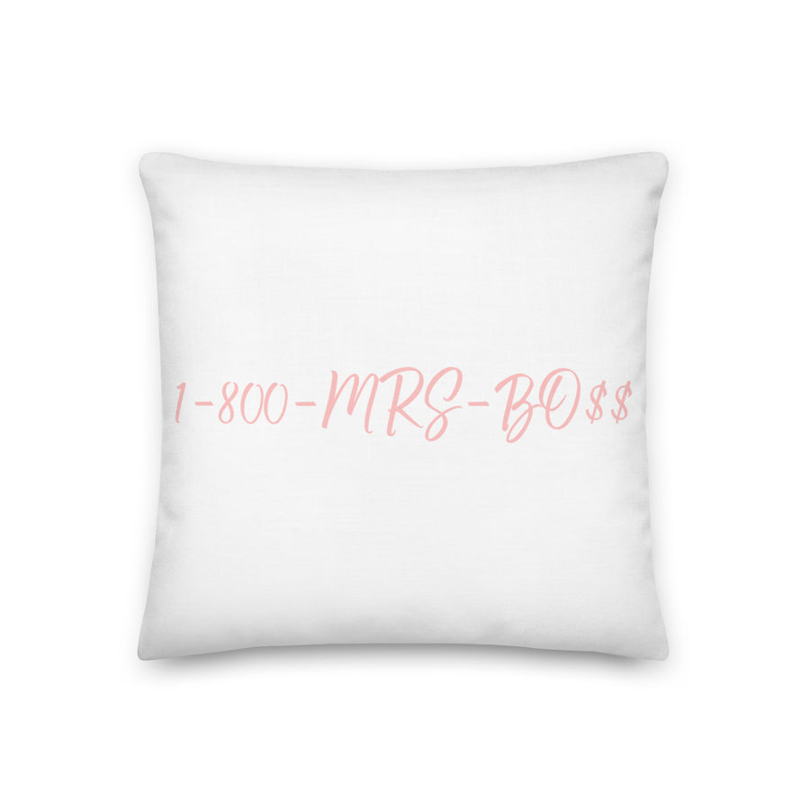 1-800-MRS-BOSS Premium Pillow