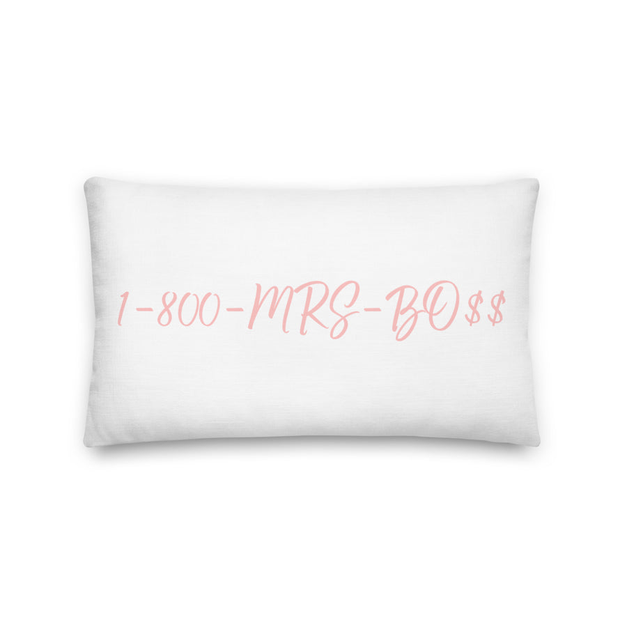 1-800-MRS-BOSS Premium Pillow