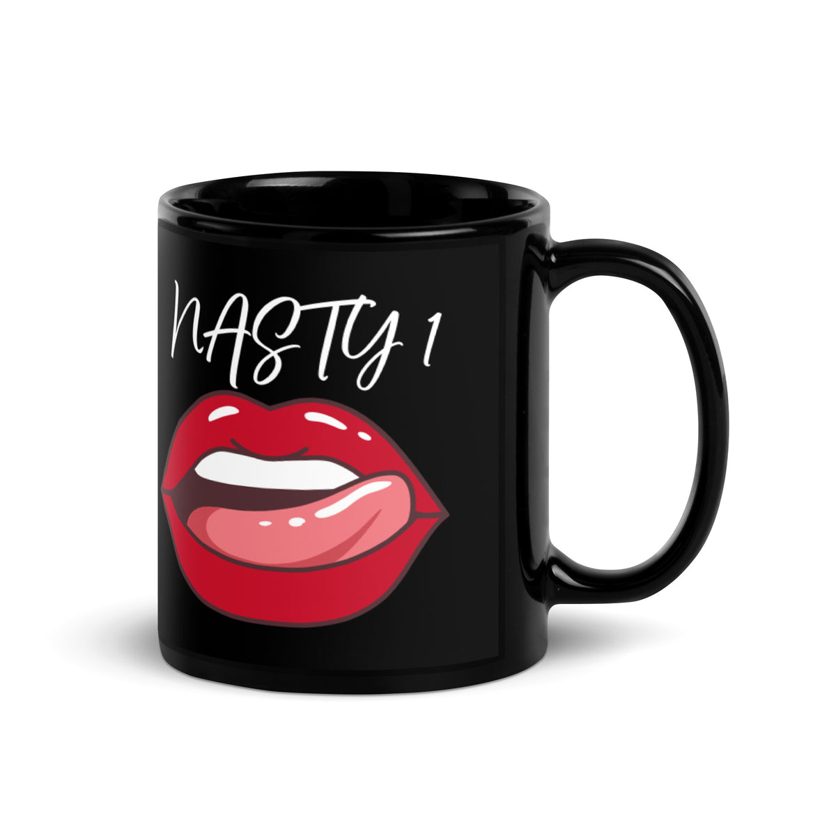 NASTY 1 Black Glossy Mug