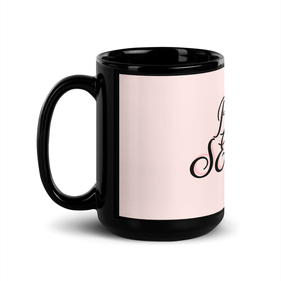 B U SEXXY Black Glossy Mug