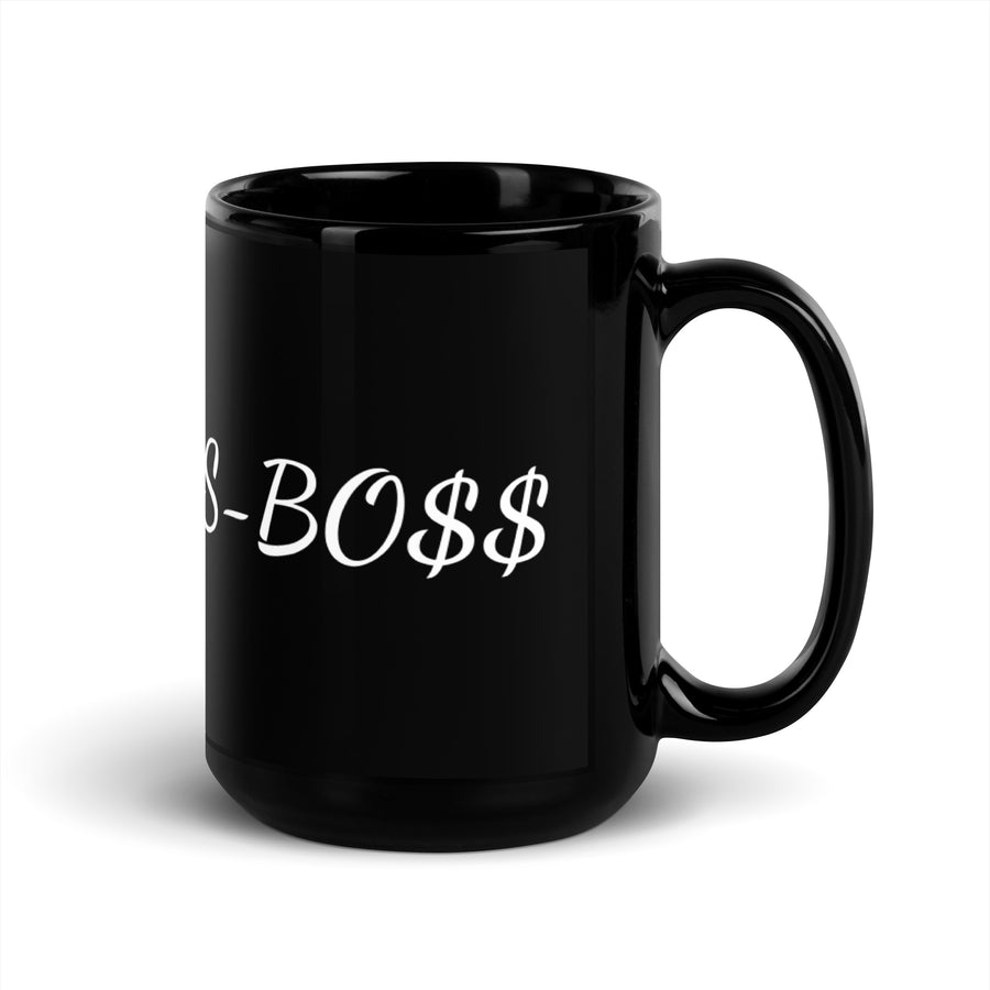 1-800-MRS-BO$$ Black Glossy Mug