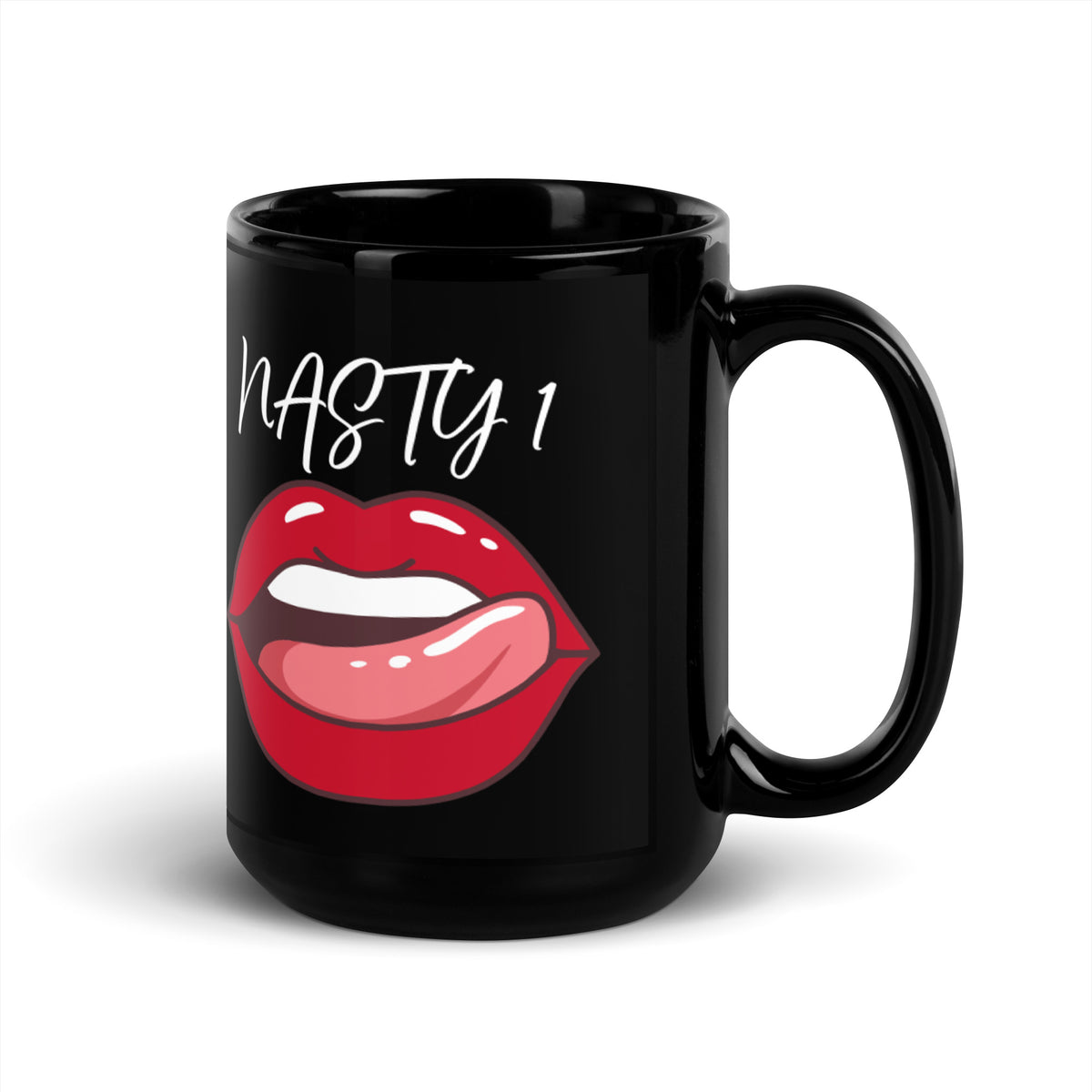 NASTY 1 Black Glossy Mug
