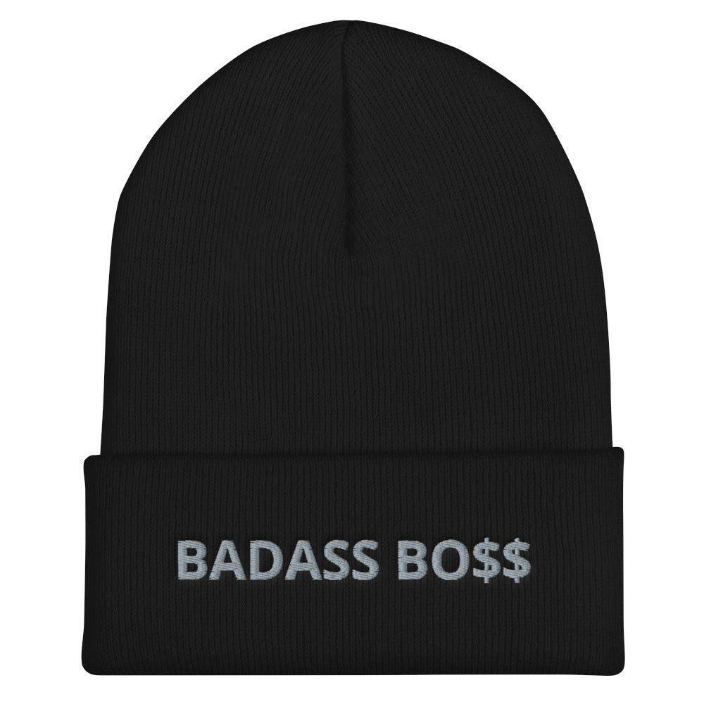 BADASS BOSS Cuffed Beanie