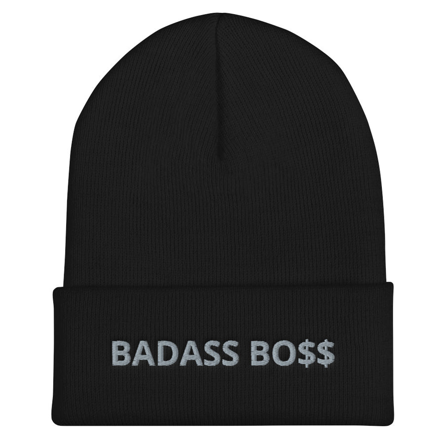 BADASS BOSS Cuffed Beanie