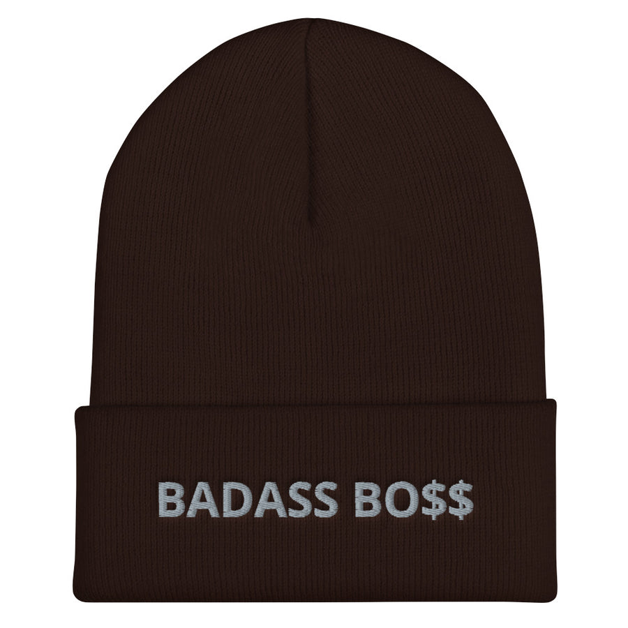 BADASS BOSS Cuffed Beanie