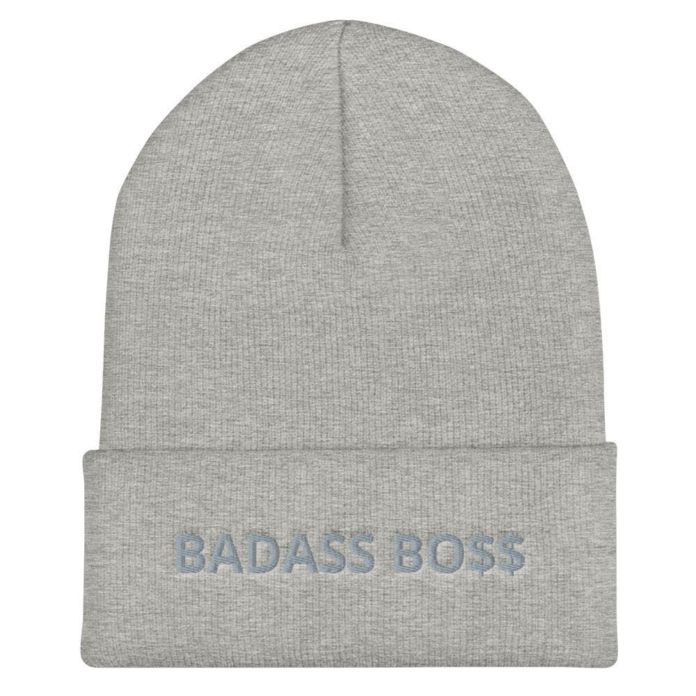 BADASS BOSS Cuffed Beanie