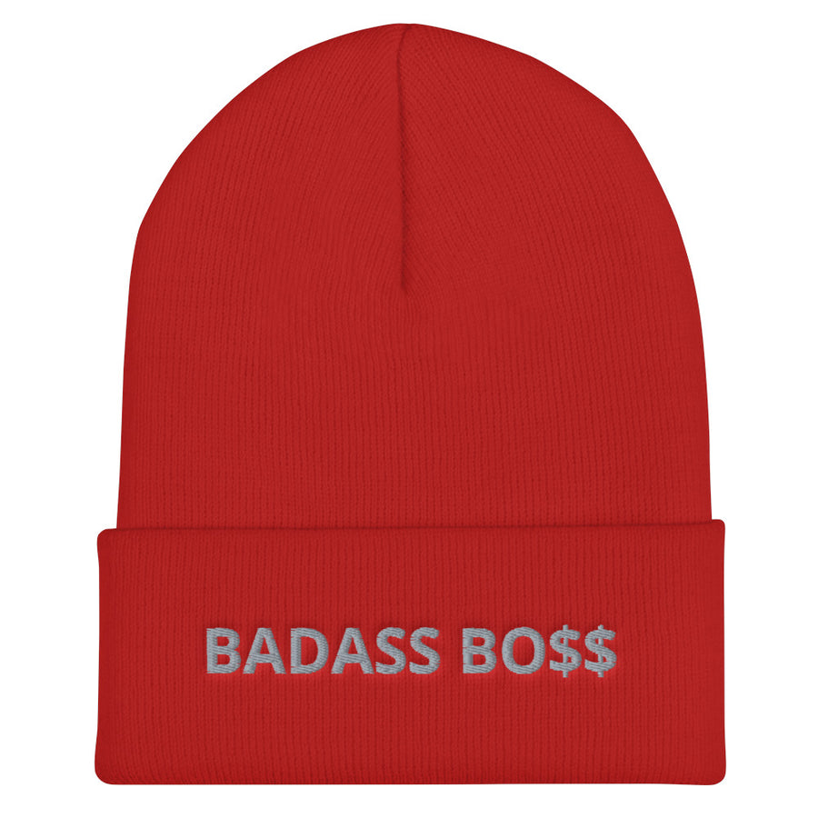 BADASS BOSS Cuffed Beanie