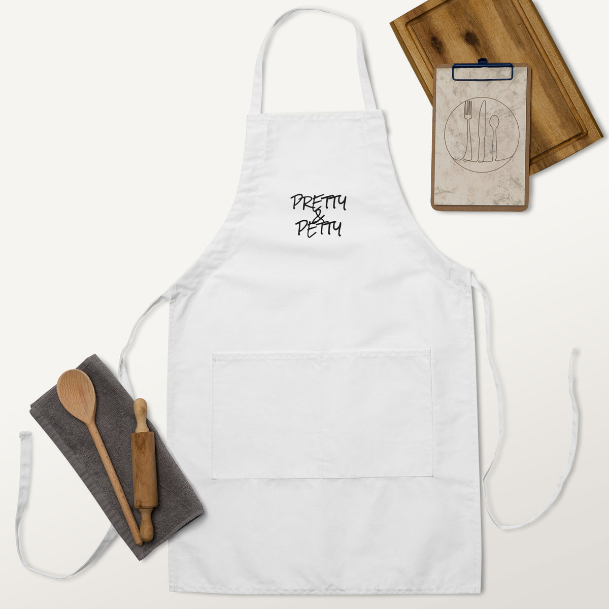 PRETTY & PETTY Embroidered Apron