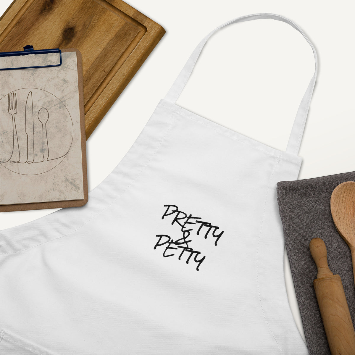 PRETTY & PETTY Embroidered Apron