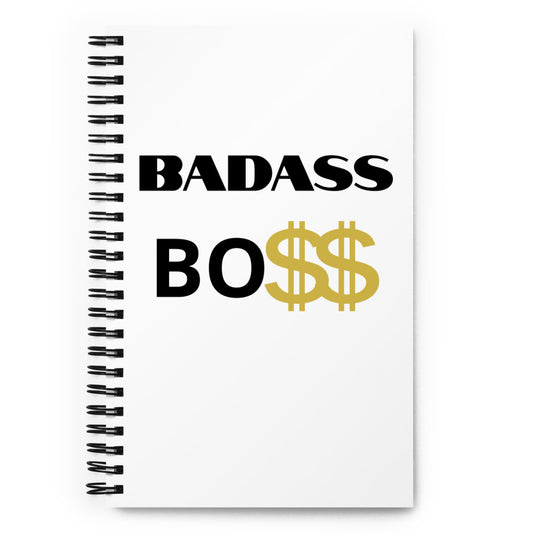 BADASS BOSS Spiral notebook Men