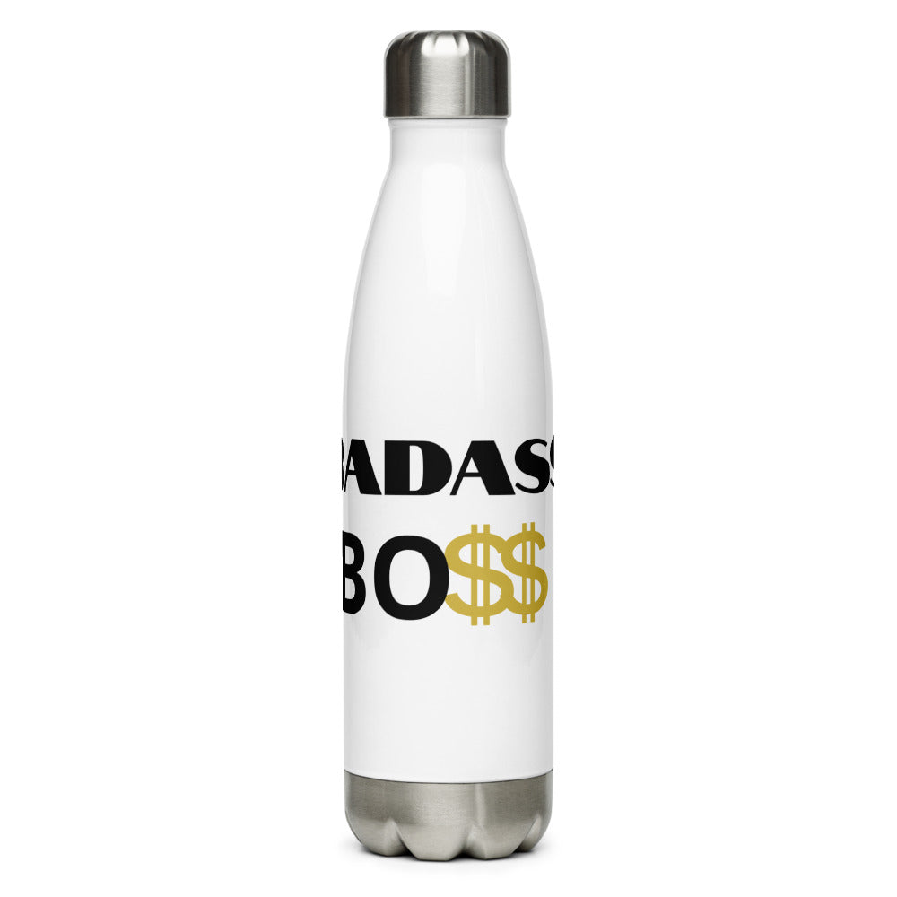 BADASS BOSS Stainless Steel Water Bottle for Men