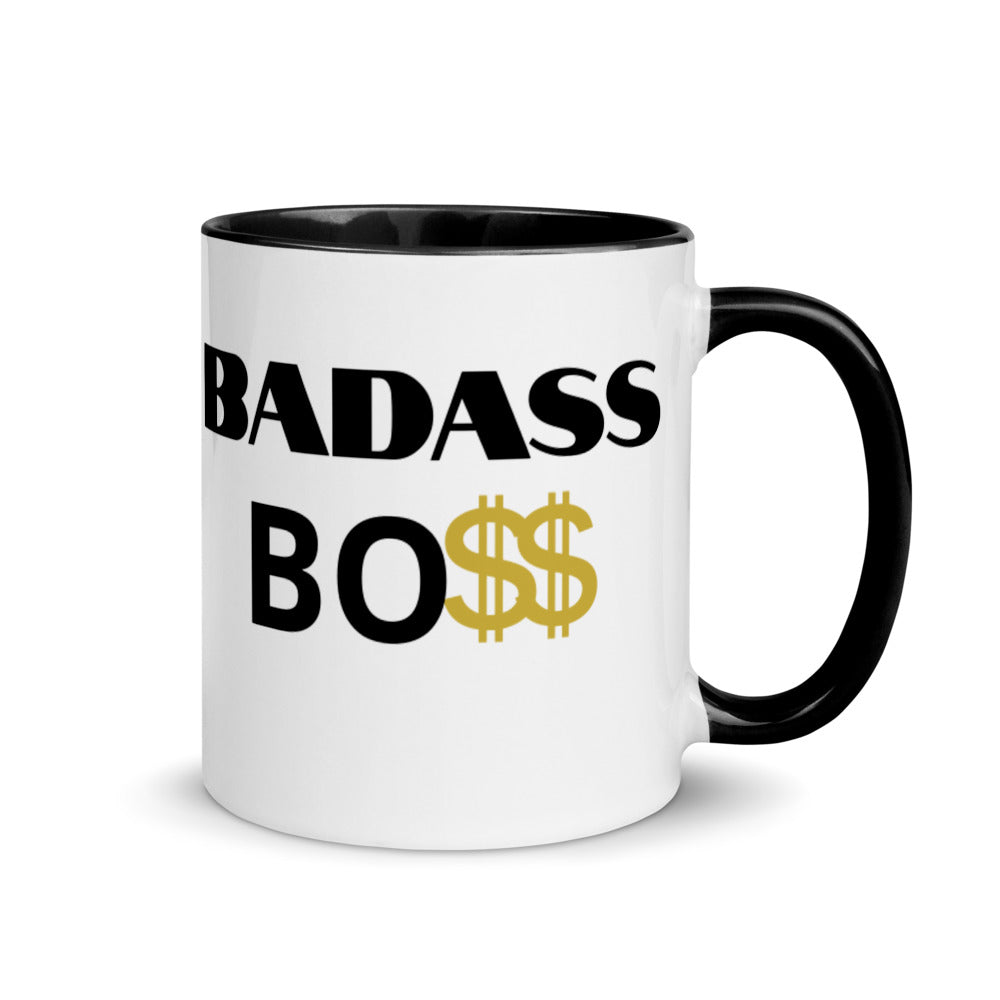BADASS BOSS Men Mug with Color Inside